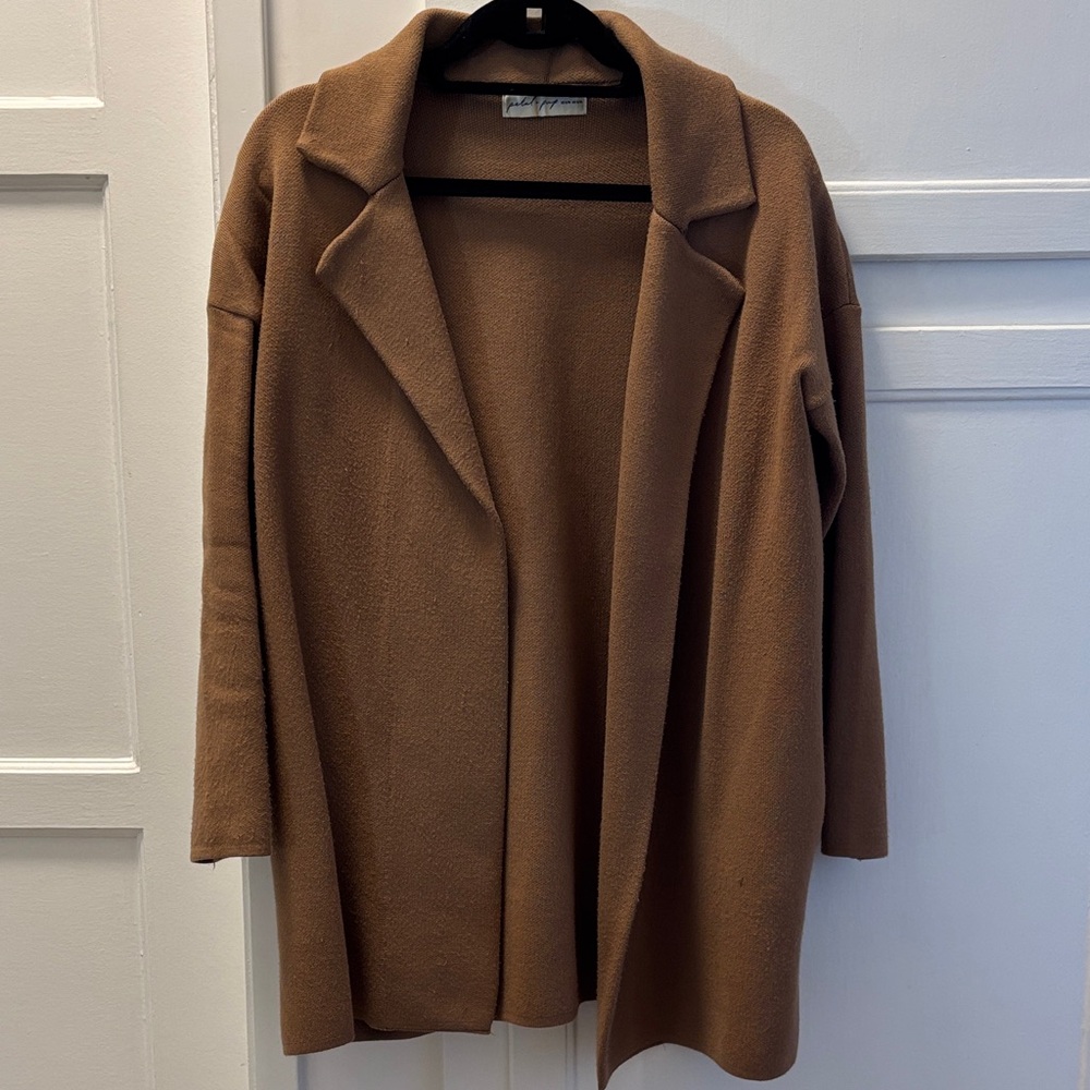 Petal & Pup Brown Sweater Coat